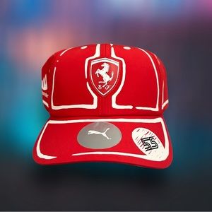 Puma 2023 F1 Las Vegas GP Joshua Vides collab- #55 Carlos Sainz SnapBack hat